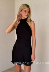 Chana High Neck Halter Mini Dress