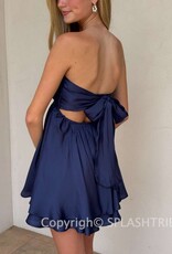 Ada Shimmer Twist Bust Mini Dress