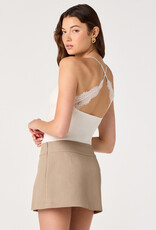 ASTR Naomi Lace Trim Criss Cross Cami Top