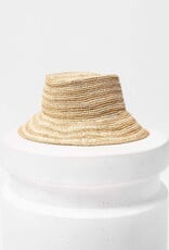 L Space Isadora Hat Natural Stripe