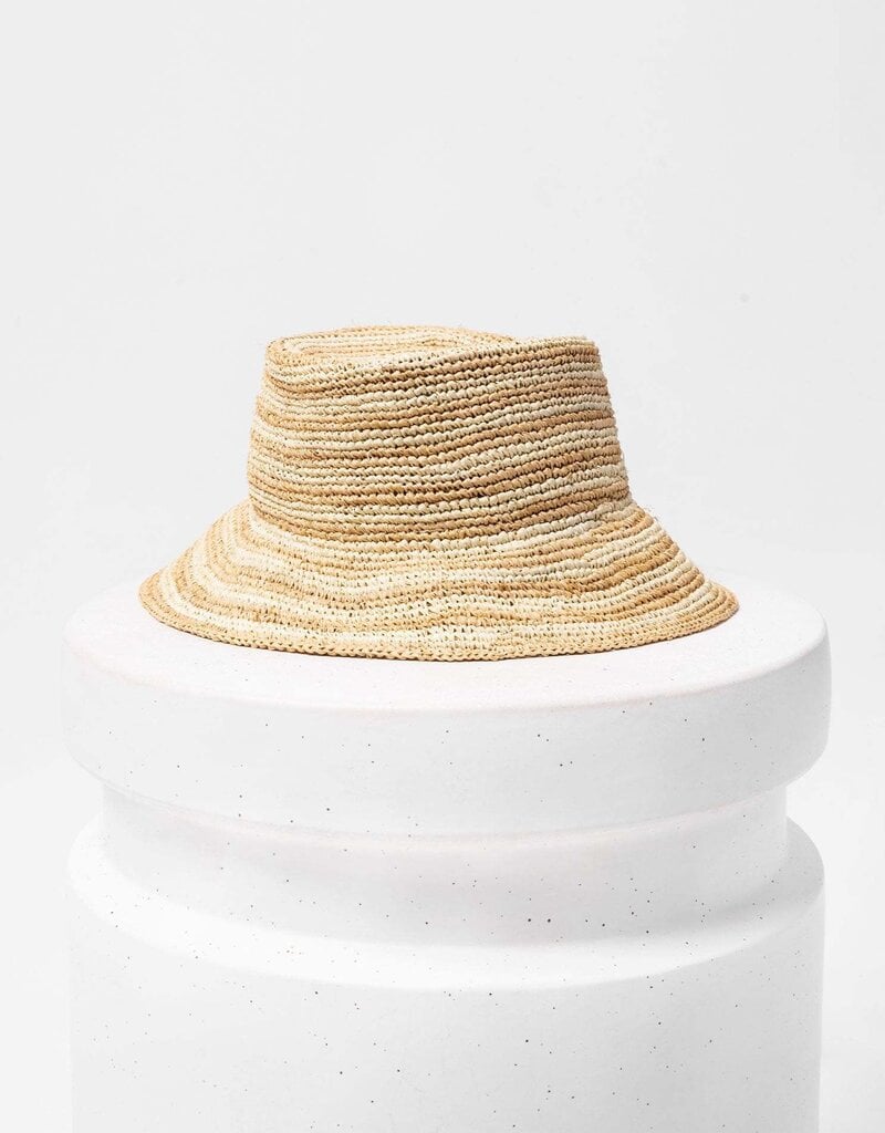 L Space Isadora Hat Natural Stripe