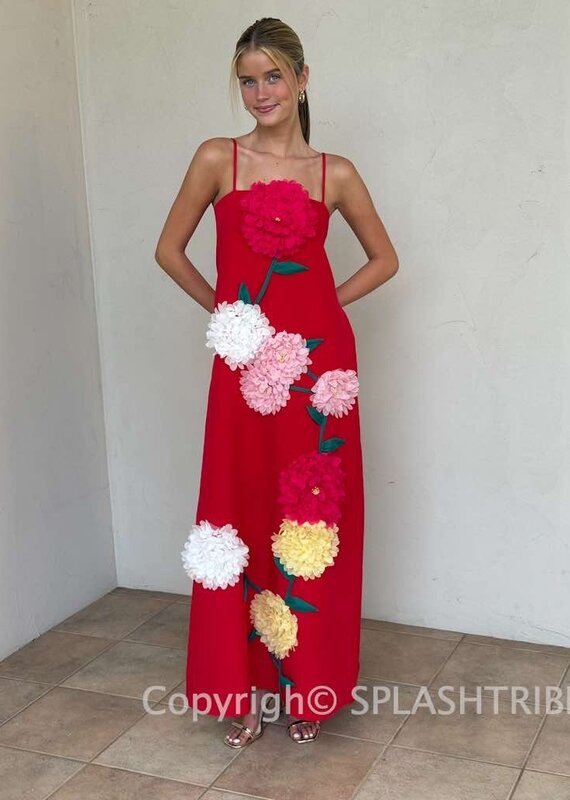 Elliatt Buttercup Embroidered Maxi Dress