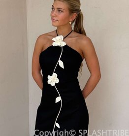 Kathryn Halter 3D Floral Mini Dress