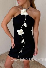 Kathryn Halter 3D Floral Mini Dress