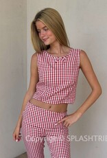 Adelaide Gingham Crop Top
