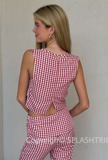 Adelaide Gingham Crop Top