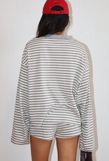 Madison Striped Drawstring Shorts