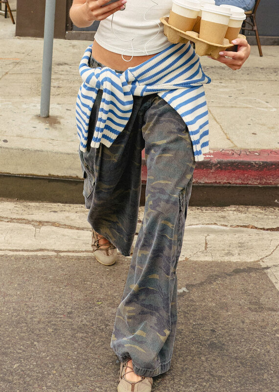 Camouflage Cargo Pocket Pants