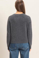 Basic Crewneck Cardigan Sweater