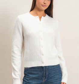 Basic Crewneck Cardigan Sweater