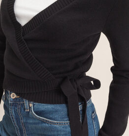 Wrap Knit Long Sleeve Sweater