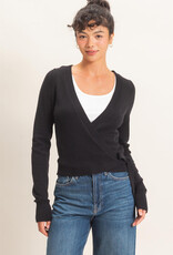 Wrap Knit Long Sleeve Sweater