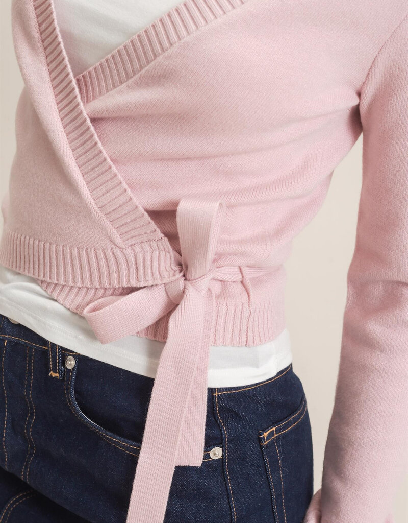 Wrap Knit Long Sleeve Sweater
