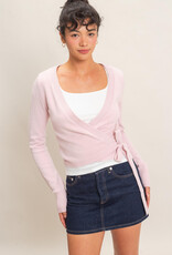 Wrap Knit Long Sleeve Sweater