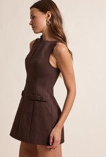 Katie Boat Neck Sleeveless Mini Dress