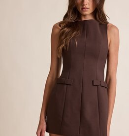 Katie Boat Neck Sleeveless Mini Dress