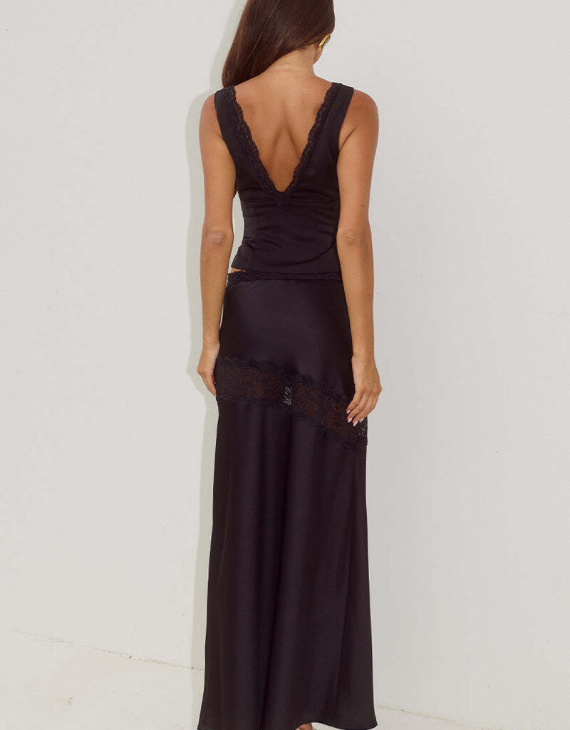 Amara Lace Trim Maxi Skirt