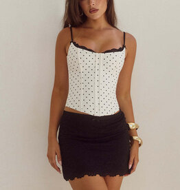 Valerie Low Rise Lace Mini Skirt
