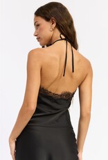 Corinne Halter Top With Lace Detail