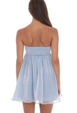 Lucy In The Sky Florette Strapless Babydoll Mini Dress
