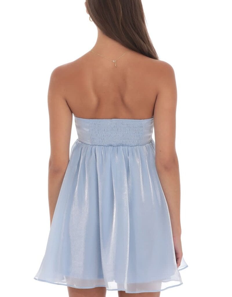Lucy In The Sky Florette Strapless Babydoll Mini Dress