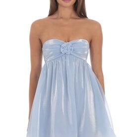 Lucy In The Sky Florette Strapless Babydoll Mini Dress