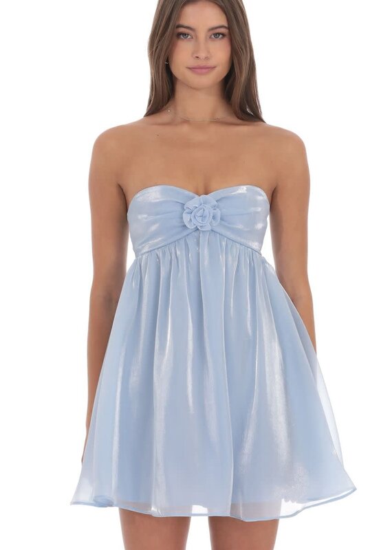 Lucy In The Sky Florette Strapless Babydoll Mini Dress