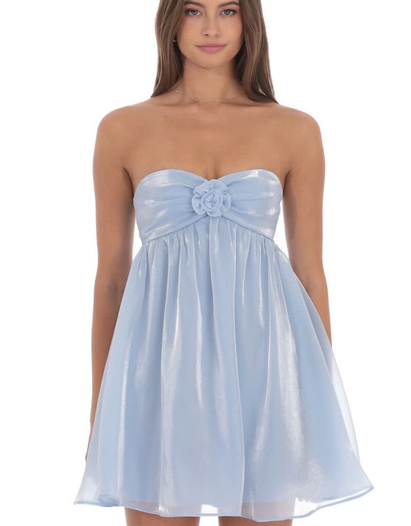 Lucy In The Sky Florette Strapless Babydoll Mini Dress
