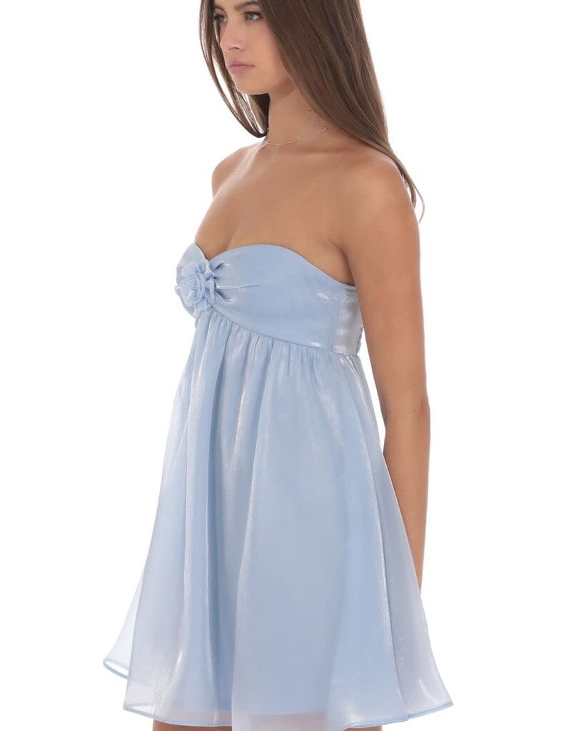 Lucy In The Sky Florette Strapless Babydoll Mini Dress