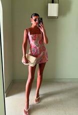 Elliatt Brittany Beaded Floral Mesh Mini Dress