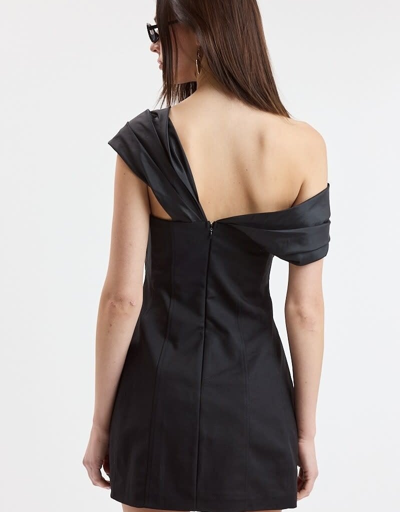 Gordon Asymmetrical Off Shoulder Mini Dress