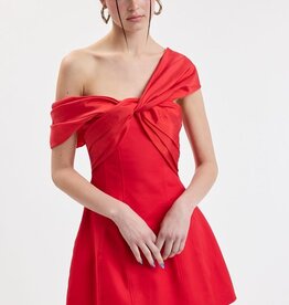 Gordon Asymmetrical Off Shoulder Mini Dress
