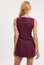 Katie Boat Neck Sleeveless Mini Dress