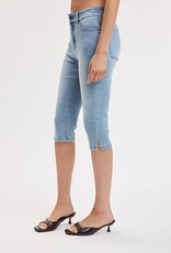 Schaefer Mid Rise Side Slit Capri Pants