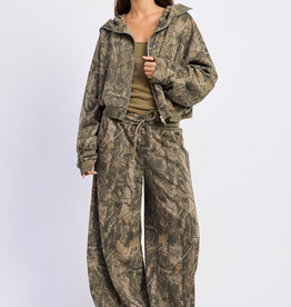 Drew Low Rise Camo Barrel Pants