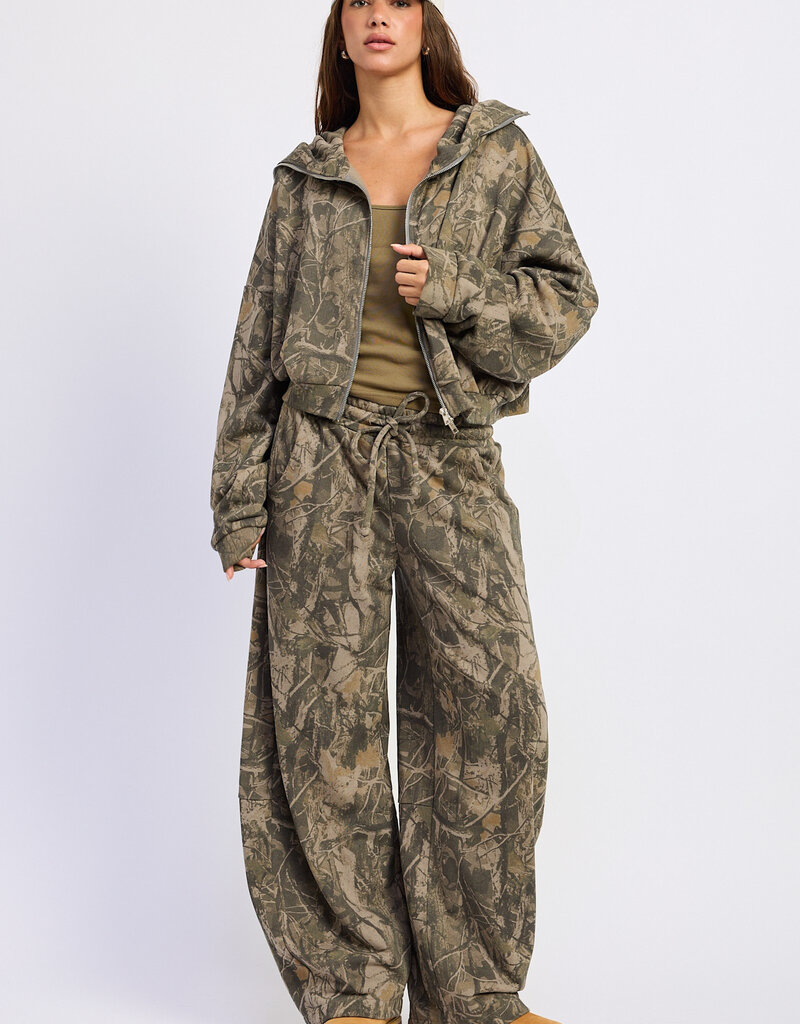 Drew Low Rise Camo Barrel Pants
