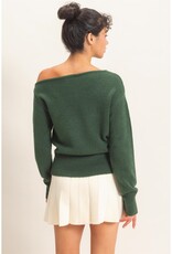 Leeann Off The Shoulder Long Sleeve Sweater