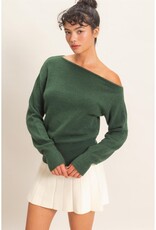 Leeann Off The Shoulder Long Sleeve Sweater