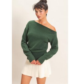 Leeann Off The Shoulder Long Sleeve Sweater