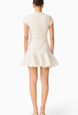 Elliatt Liore Tweed Sequin Bead Embellished Mini Dress