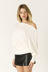 Jersey Long Sleeve One Shoulder Dolman Top