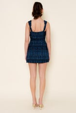 Tweed Front Pocket Skort Mini Dress