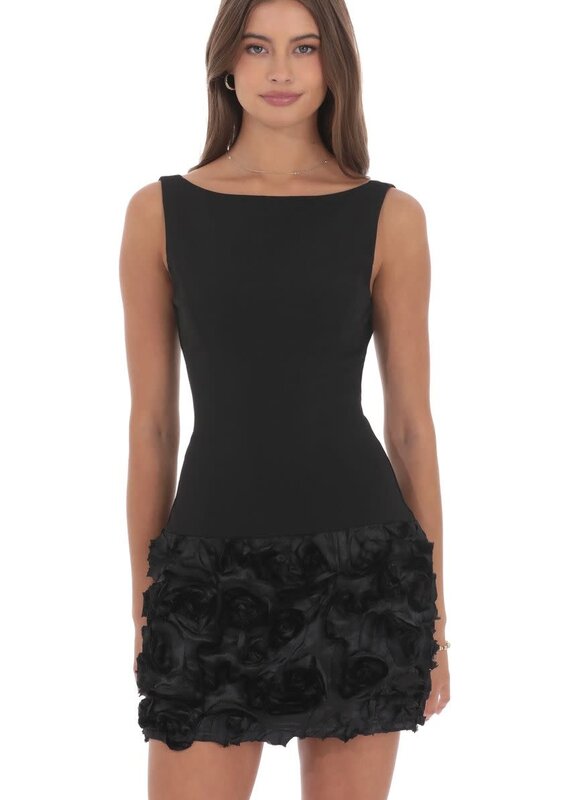 Lucy In The Sky Rosette Skirt Sleeveless Mini Dress