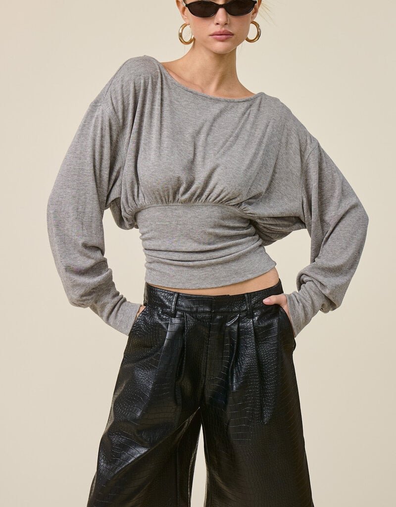 Croc Faux Leather Bermuda Shorts