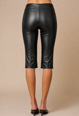 Kaylan Faux Leather Capri Pants