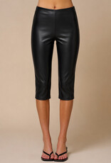 Kaylan Faux Leather Capri Pants