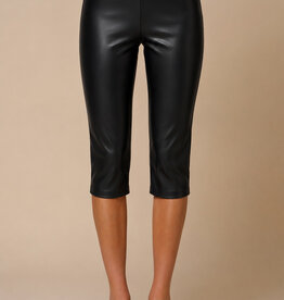 Kaylan Faux Leather Capri Pants