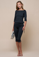 Carmody Drawstring Fold Over Capri Pants
