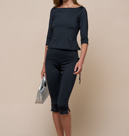 Carmody Drawstring Fold Over Capri Pants