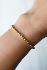 Lenny & Eva L&E 4MM Gold Stretch Bead Bracelet